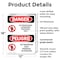 Signmission No Trespassing Authorized Only Bilingual Danger Sign, Plastic, 12in W x 18in L, 2PK OS-2PACK-DS-P-1218-VS-1495 - alternate 3